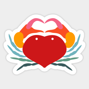 Just a happy color crub Sticker